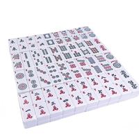 Lot de 166 tuiles de mahjong de luxe modernes en mélamine de 30 mm avec sac de transport et support pour tuiles de mahjong