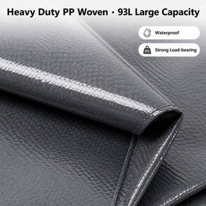 Bolsa de Almacenamiento Transparente de PVC de 93L con Cierre, Asa Reforzada, Resistente al Agua, Organizador de Ropa Apilable - Product Image 4