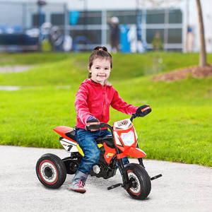 HOMCOM Triciclo para Niños, Motocicleta Estilo Pedal con Luces y Sonidos, 3 Ruedas Anchas, Edad 18-36 Meses, 71x40x51cm, Rojo - Product Image 2