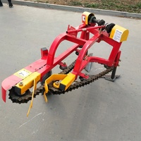 Cosechadora de ajos de cacahuete de alto rendimiento, modelo de cadena de tractor para caminar