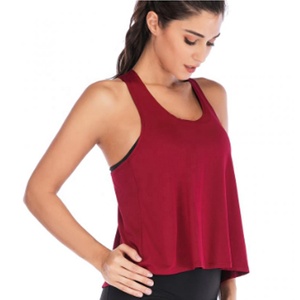 Camiseta sin mangas deportiva para Yoga, camiseta sin mangas con espalda cruzada para gimnasio, camiseta atlética de corte seco para fitness, camisa de entrenamiento para yoga - Product Image 2