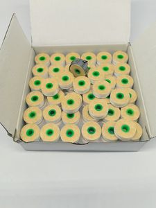 Benang Bobin Bordir Ukuran Jumbo Tipe 70D/2 M, Benang Bobin 100% Polyester, 144 Bobin Per Kotak - Product Image 4