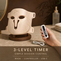 Masque facial LED pour la luminothérapie, masque facial à 3 modes de couleur, dispositif de beauté à infrarouge proche, OEM ODM