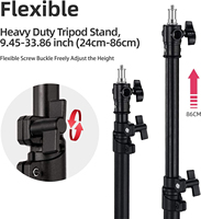 Support de trépied photo en métal avec roulettes, base robuste pour éclairage de studio et boîte à lumière