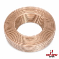 Cable de Alimentación Transparente HONGPAI VDE H03VV-F H05VV-F, 2 y 3 Núcleos, Cobre PVC, Codificación por Colores, Cable Flexible General
