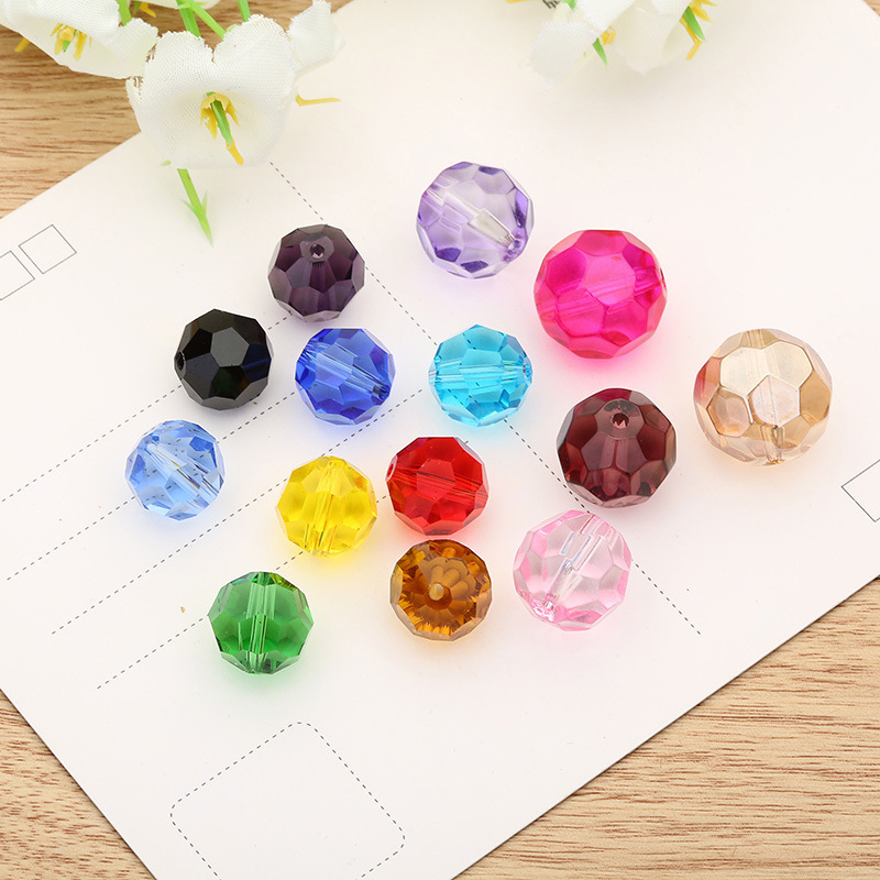 6mm 8mm 10mm 12mm Colored Crystal