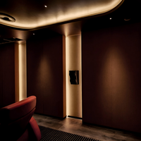 Ensemble de traitement acoustique professionnel, panneaux d'absorption acoustique en polyester de couleur personnalisée pour salle d'enregistrement et salle de conférence