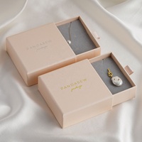 Boîte à bijoux de luxe PandaSew avec logo personnalisé, en carton et éponge, pour bracelets, colliers et autres bijoux.
