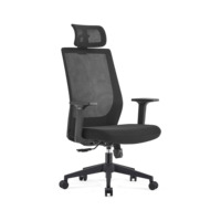 Chaise de soutien lombaire avec appui-tête réglable chaise de bureau ergonomique à dossier haut