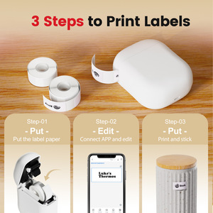 เครื่องพิมพ์ฉลากความร้อน Luckjingle ขนาด 14 มม. แบบพกพา สำหรับฉลากจัดเก็บและขนส่ง - Product Image 5