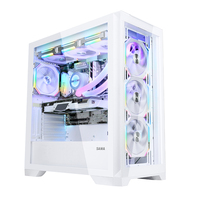 Boîtier PC en verre double face SAMA, boîtier PC OEM, installations matérielles multiples, bande ARGB, boîtier PC de jeu