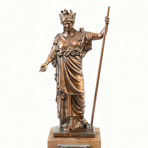 <span class=keywords><strong>Estatua</strong></span> DE LA LIBERTAD DE METAL DE BRONCE Escultura de <span class=keywords><strong>Atenea</strong></span> Modelo de fundición a presión 3D para decoraciones navideñas - Product Image 6