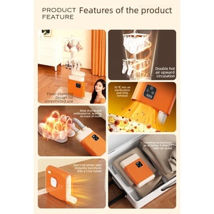 Séchoir à <span class=keywords><strong>linge</strong></span> électrique compact, <span class=keywords><strong>pliable</strong></span>, portable, automatique et ventilé en acier inoxydable, design personnalisable pour la maison - Product Image 2