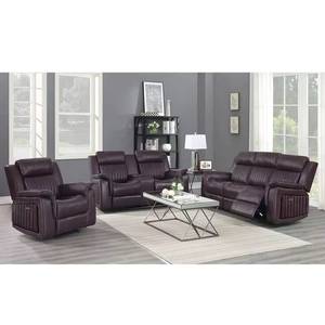 Juego de Muebles de Cuero de Lujo para Cine en Casa, Sofá Seccional Inteligente Eléctrico Reclinable para Sala de Estar - Product Image 3