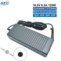 Adaptateur Chargeur 120W 18.5V 6.5A pour Ordinateur Portable, Alimentation 7.4*5.0mm pour HDX HDX18 AC PD3.0 QC4.0 120W