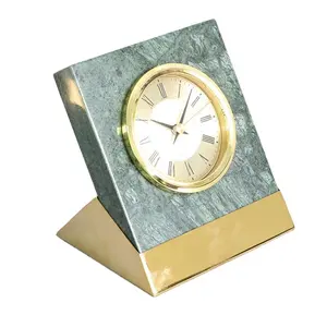 도매 가정 장식 작은 주문품 대리석 탁상용 디지털 시계 대리석 호화스러운 책상 & 테이블 시계
