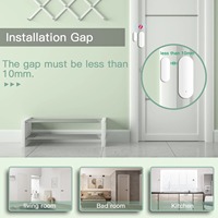 Tuya Zigbee 3.0 Sensor Pintu Jendela Pintar Nirkabel Detektor Kontak Magnetik Alarm Alexa Tuya Hub Diperlukan
