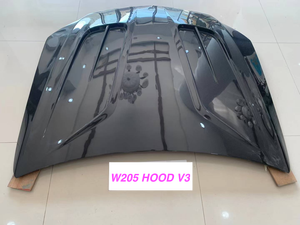 Nắp capo sợi carbon MRD dành cho W205 C-Class 2015-2021 cho Mercedes Benz kiểu V3 - Product Image 3
