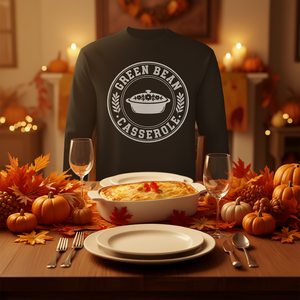 Camiseta de manga larga Green Bean Casserole, camiseta de cocina con diseño de comida reconfortante para el Día de Acción de Gracias - Product Image 3