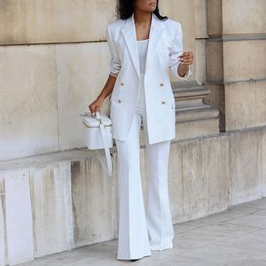 Fashionable Women Long Sleeve Solid Color Suit <b>Blazer</b> and Pants <b>Set</b> for Women Formal Suit - Product Image 1