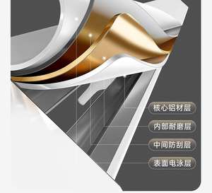 Riel de Cortina Moderno de Lujo de Aleación de Aluminio 39-71, Resistente, Blanco, Montaje Superior/Lateral, Longitud Personalizada para Sala de Estar, Marca GQK - Product Image 5