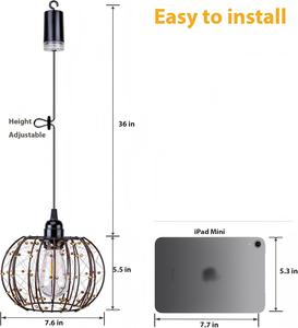 <span class=keywords><strong>Lampadario</strong></span> da Esterno <span class=keywords><strong>a</strong></span> <span class=keywords><strong>Batteria</strong></span> con Telecomando, Senza Necessità di Cablaggio, Adatto per Decorazione di Portico e Terrazza - Product Image 3