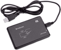 Lector de Tarjetas de Proximidad RFID NFC USB 125Khz 13.56Mhz, Material ABS, Sin Necesidad de Controlador, Plug and Play