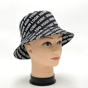 Sombrero de Pescador Personalizado en Beige Natural de 60 cm para Cabezas Grandes con Impresión Digital en Toda la Superficie para Festivales - Product Image 5