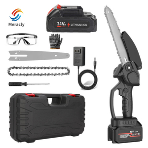 Motosierra Eléctrica Inalámbrica Industrial Meracly <span class=keywords><strong>de</strong></span> 1800W, Potente <span class=keywords><strong>Cortadora</strong></span> <span class=keywords><strong>de</strong></span> <span class=keywords><strong>Madera</strong></span> Portátil con Barra Guía <span class=keywords><strong>de</strong></span> 4 Pulgadas y Batería Inalámbrica - Product Image 1
