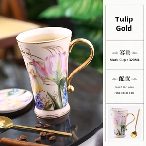 Tazza in Ceramica Stile Pastorale INS, Lusso Discreto, Lavabile in Lavastoviglie e Utilizzabile nel Microonde, Tazza da <span class=keywords><strong>Caffè</strong></span> Minimalista per Donne - Product Image 4