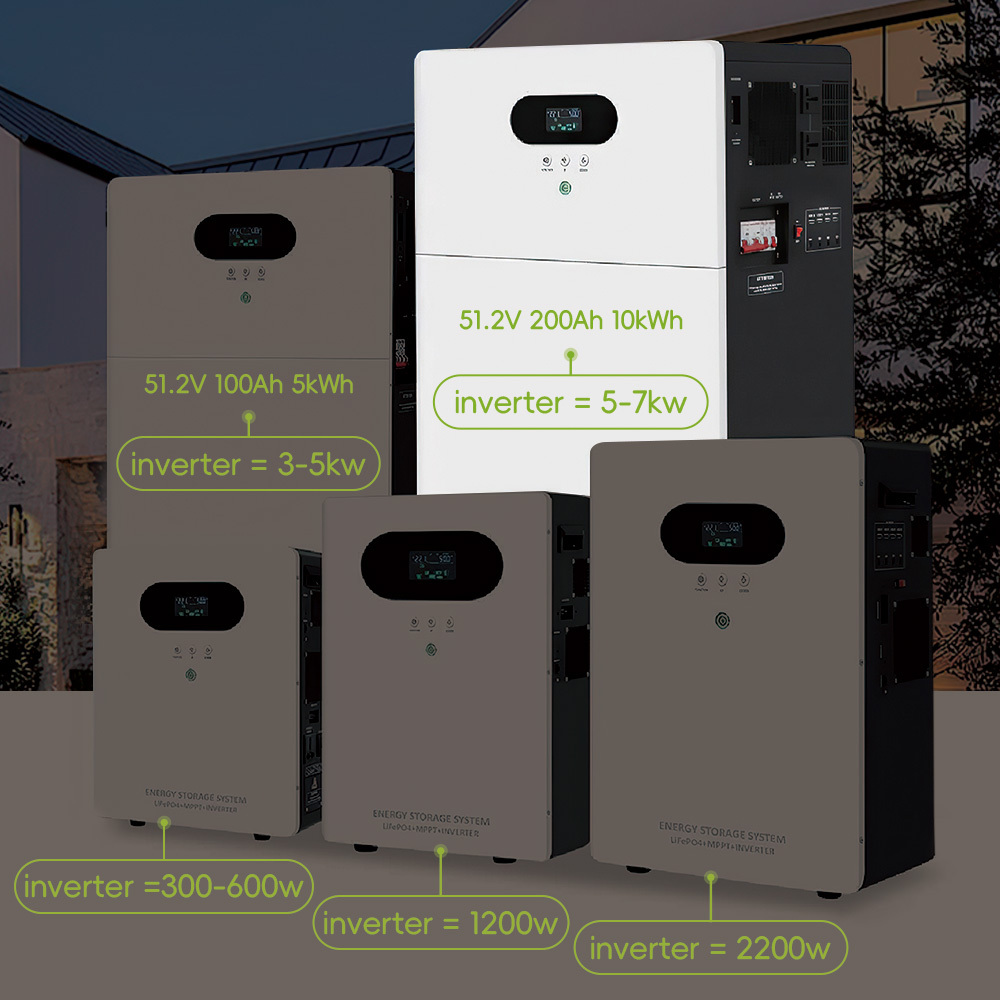 51,2V 200Ah - 10kWh - onduleur 5-7kW