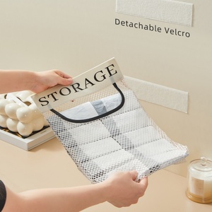 Custom logo Printed Kitchen Closet Organizer Net Bag Potato Vegetable <b>Wall</b> <b>Hanging</b> Garbage Bag <b>Storage</b> Mesh <b>Storage</b> Bag - Product Image 3