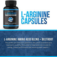 Capsules de L-Arginine pour la santé, favorisant l'énergie et l'endurance, vente en gros à prix avantageux, OEM