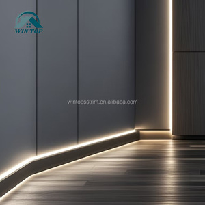Perfil de Aluminio con Luz <span class=keywords><strong>LED</strong></span> Integrada para Zócalo, Iluminación <span class=keywords><strong>LED</strong></span> para Zócalo, Perfil de Aleación de Aluminio con Luz <span class=keywords><strong>LED</strong></span> - Product Image 1