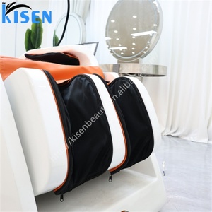 Lit de massage électrique en cuir de luxe KISEN, moderne et de haute qualité, pour salon de beauté, spa capillaire, chaise de shampoing, lit de massage électrique 4D - Product Image 5