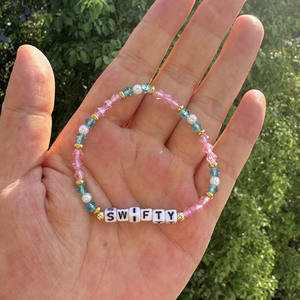 Personalized Custom Words Pink Taylor Tayvis SWIFTY Bracelets MVP <strong>QUEEN</strong> Braid <strong>Gifts</strong> - Product Image 6