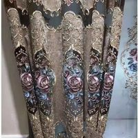 Rideaux européens en chenille brodés haut de gamme, rideaux sur mesure pour salon, chambre et bureau