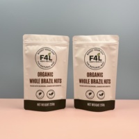 Fabrieksgemaakte op maat gemaakte ritssluitende zak voor gedroogd fruit, pinda's, walnoten, Braziliaanse noten, gemengde cashewnoten, verpakking, staande zak