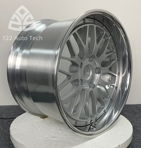 ล้อฟอร์จ 722auto สีเงิน ลาย H Spoke แบบ <span class=keywords><strong>2</strong></span> ชิ้น ขนาด 17-22 นิ้ว 5x120 ขอบลึกเว้า สำหรับ BMW ซีรีส์ 3 5 7 X3 X5 <span class=keywords><strong>M</strong></span> Performance - Product Image 4