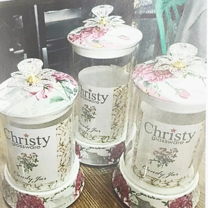 Barattoli di <span class=keywords><strong>Vetro</strong></span> Dorati di Media Grandezza <span class=keywords><strong>con</strong></span> Coperchi in Ceramica, Ecologici e Sostenibili per la Conservazione degli Alimenti - Product Image 6