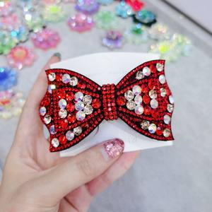 HX-151ย้อนยุคเงาคริสตัลอุปกรณ์ผมโบว์ออกแบบเพชรฤดูใบไม้ผลิคลิปผมสำหรับผู้หญิง - Product Image 1