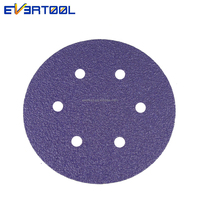 Disque de ponçage à motifs EVERTOOL 9 trous, papier abrasif pour réparation automobile, disque abrasif avec élimination agressive et haute productivité
