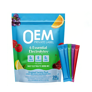 Factory Private <b>Labels</b> Keto Vegan Electrolyte Powder Drink Mix Hydration Powder with 6 <b>Key</b> Electrolytes and Trace Minerals - Product Image 1