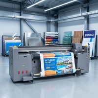 Impresora UV Híbrida de Cama Plana Yotta H1800 de 1.8m para Señalización Exterior, Pancartas, Papel Tapiz, Adhesivos para Autos, Techos Tensados y Publicidad
