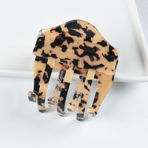 Klasik zarif tip PVC saç klipleri Mini güzel moda bayan pençe klipler 5.6cm yüksek kalite PVC klipler - Product Image 4