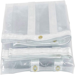 <span class=keywords><strong>Lona</strong></span> <span class=keywords><strong>transparente</strong></span> de PVC, tamaño personalizado, Extra duradero, <span class=keywords><strong>con</strong></span> arandelas <span class=keywords><strong>a</strong></span> prueba de polvo, multiusos - Product Image 1