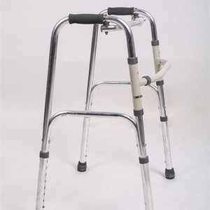 Aide à la marche en acier inoxydable - Aide à la marche de type cadre pour personnes âgées - Réglable aux quatre coins avec fonction siège - Product Image 6