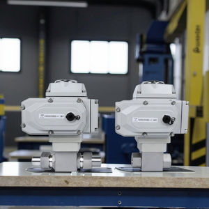 Katup Bola Tekanan Tinggi Listrik Q911N-320P Sambungan Ulir NPT Pengelasan Katup Pengatur Hidrolik Gas Alam CNG OEM - Product Image 3