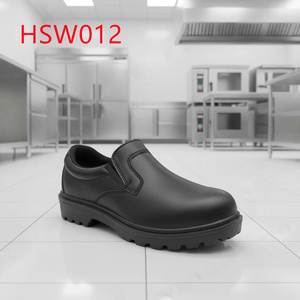 ZYF, Zapatos de Seguridad Antiestáticos Blancos/Negros para el Trabajo, Zapatos de Seguridad para Servicios de Alimentos con Diseño de Puntera Reforzada, Zuecos de Seguridad para Chefs HSW015 - Product Image 6