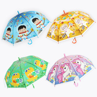 Parapluies pour enfants en gros, parapluies pour enfants de 19 pouces, ouverture semi-automatique, motifs de dessins animés, EVA